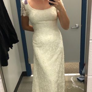 Vintage beaded wedding gown